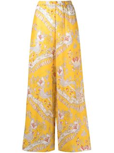 Emilio Pucci расклешенные брюки с принтом пейсли