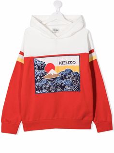 Kenzo Kids худи с нашивкой-логотипом