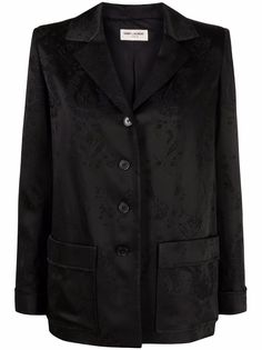 Saint Laurent куртка-рубашка с узором Baroque