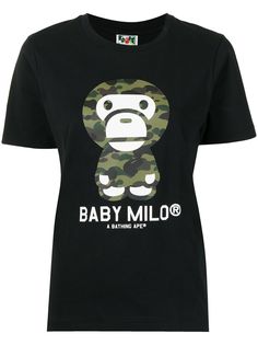 A BATHING APE® футболка Baby Milo с камуфляжным принтом