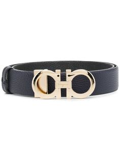 Salvatore Ferragamo двусторонний ремень с декором Gancini