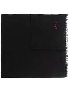 PAUL SMITH embroidered-logo scarf