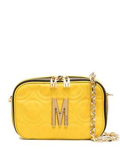 Moschino стеганая мини-сумка Smiley