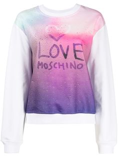 Love Moschino толстовка с круглым вырезом и логотипом