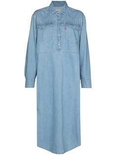 GANNI джинсовое платье-рубашка из коллаборации с Levis