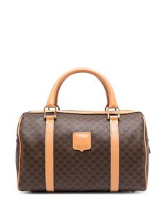 Céline Pre-Owned сумка Boston pre-owned с узором Macadam
