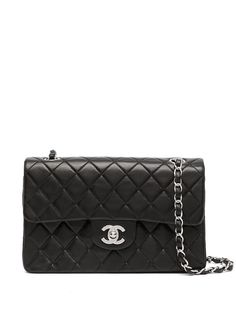 Chanel Pre-Owned маленькая сумка на плечо Double Flap 2002-го года