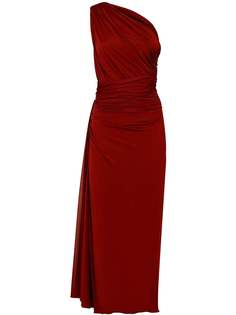 Dolce & Gabbana платье на одно плечо с драпировкой