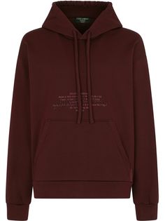 Dolce & Gabbana худи с вышитым логотипом