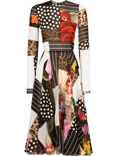 Dolce & Gabbana платье в технике пэчворк