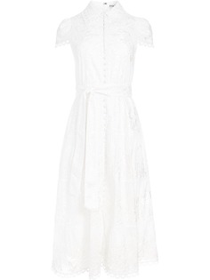Alice+Olivia платье-рубашка Vannessa с вышивкой
