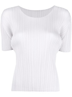 Pleats Please Issey Miyake плиссированная футболка с короткими рукавами