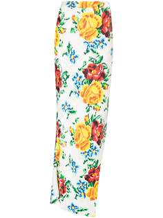 Ashish юбка макси с цветочным принтом и пайетками
