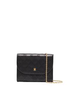 Chanel Pre-Owned стеганая сумка на плечо