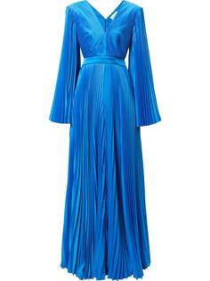 Semsem плиссированное платье с открытой спиной