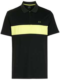 Armani Exchange рубашка поло с логотипом на груди