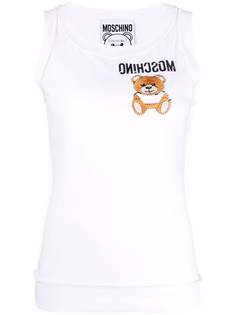 Moschino топ без рукавов Teddy Bear