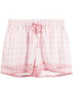 Semicouture шорты Evelyne в клетку гингем