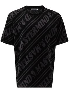 Mastermind Japan велюровая футболка с логотипом