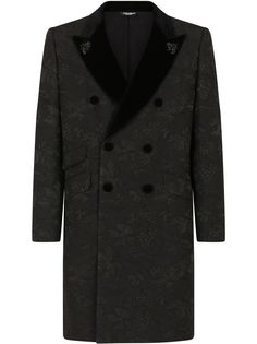 Dolce & Gabbana двубортное кашемировое пальто с поясом