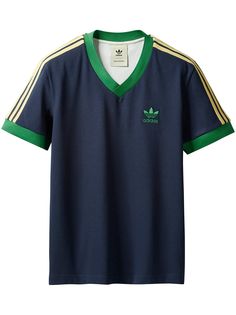 adidas футболка с V-образным вырезом из коллаборации с Wales Bonner