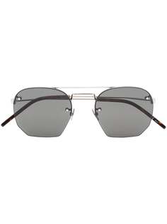 Saint Laurent Eyewear солнцезащитные очки SL422 в геометричной оправе