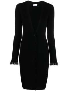 RED Valentino длинный кардиган с V-образным вырезом