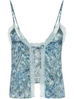 Frankies Bikinis пижамный топ с принтом пейсли