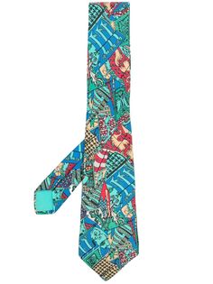 Hermès галстук 2000-х годов с принтом