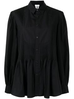 Comme Des Garçons Noir Kei Ninomiya рубашка с плиссировкой