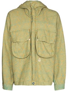 STORY mfg. куртка Forager из органического хлопка с принтом