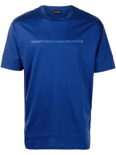 Emporio Armani многослойная футболка с логотипом