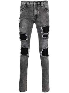 Philipp Plein джинсы с эффектом потертости