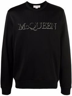 Alexander McQueen толстовка с вышитым логотипом