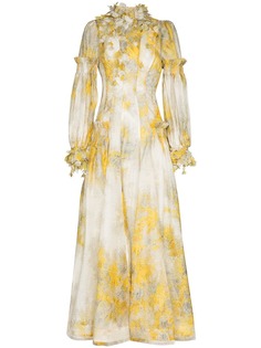 Zimmermann платье Botanica Wattle с цветочным принтом