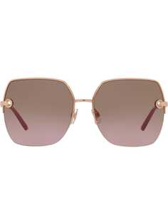 Dolce & Gabbana Eyewear солнцезащитные очки в массивной оправе