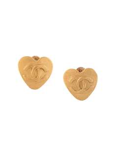 Chanel Pre-Owned серьги 1995-го года с логотипом CC
