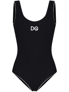 Dolce & Gabbana купальник с вышитым логотипом DG