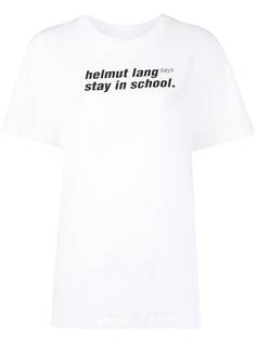 Helmut Lang футболка School с графичным принтом