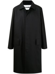 Jil Sander однобортное пальто