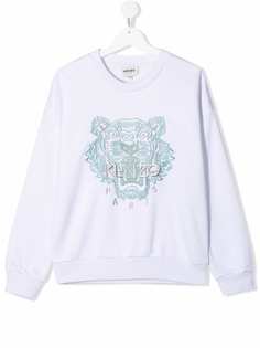 Kenzo Kids толстовка с вышивкой Tiger