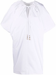 LANVIN платье с объемными рукавами и завязками