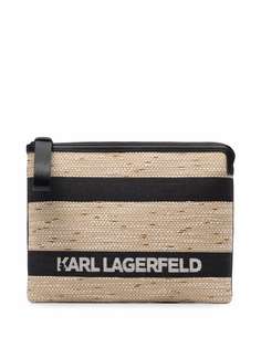 Karl Lagerfeld клатч K/Skuare в полоску