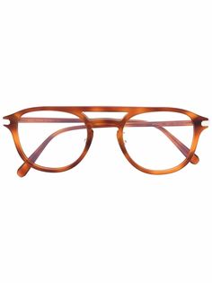 Brioni солнцезащитные очки-авиаторы черепаховой расцветки