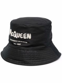 Alexander McQueen панама McQueen с принтом граффити