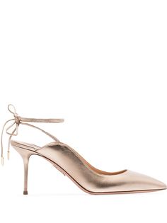 Aquazzura туфли Sexy Thing 75 с эффектом металлик