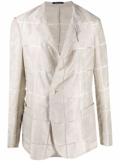 Emporio Armani пиджак с геометричным узором