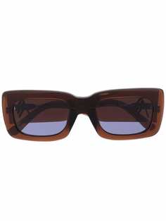 The Attico солнцезащитные очки Marfa в прямоугольной оправе