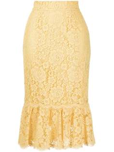 Dolce & Gabbana кружевная юбка-карандаш
