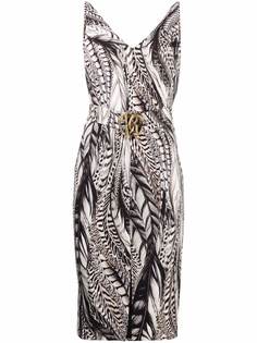 Roberto Cavalli платье с принтом